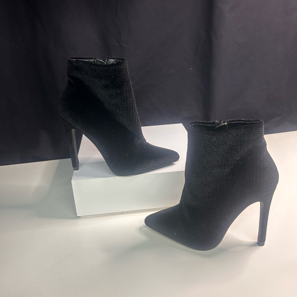 Fashion Nova Black Heeled Boots